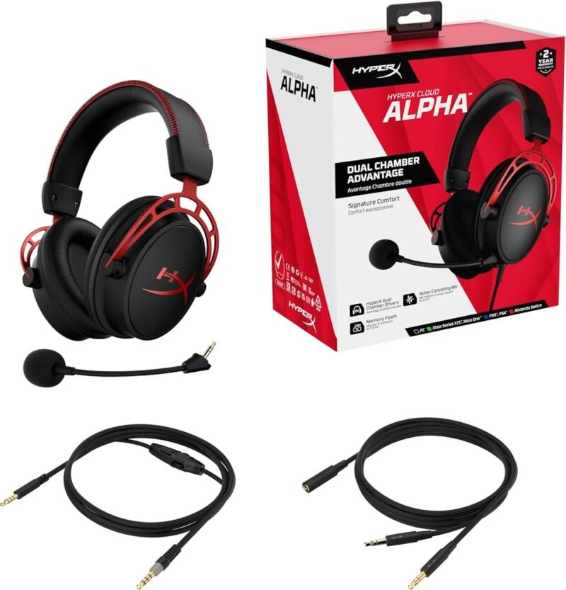 سماعة جيمنج سلكية للألعاب HyperX Cloud Alpha  (اوبن بوكس)